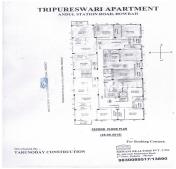 Floor Plan of Tripureswari Apartment